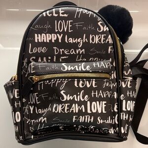 Black and White Women's Backpack
